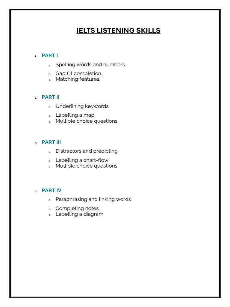 IELTS Listening Skills PDF