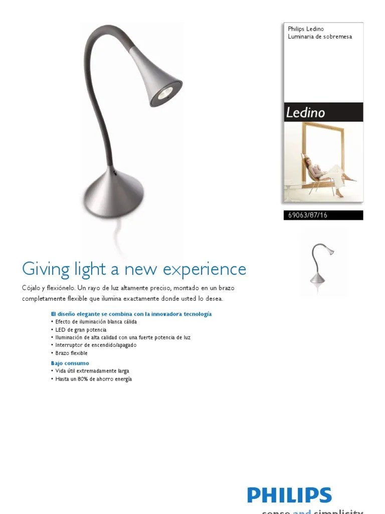 FICHA TECNICA LAMPARA Diodo emisor de luz Lámpara compacta fluorescente