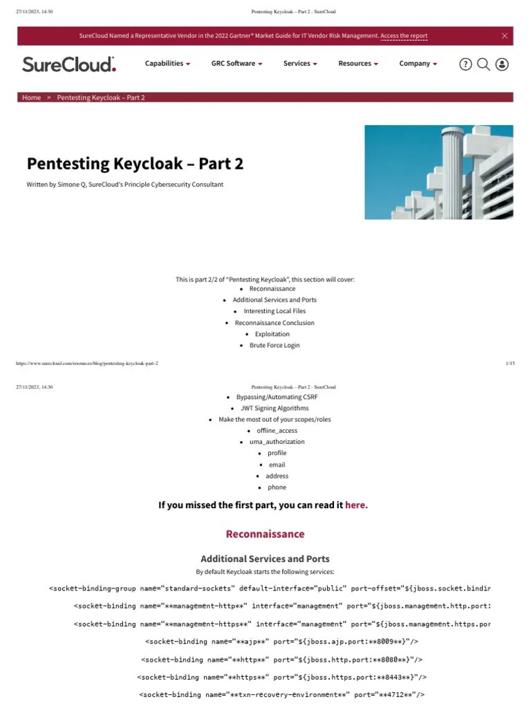 Keycloak Part 2 PDF Password Databases