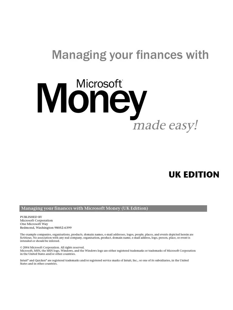 Microsoft Money User Guide Online And Offline Cheque