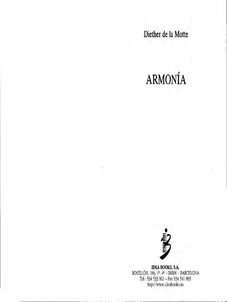 Armonia (Diether de La Motte) PDF