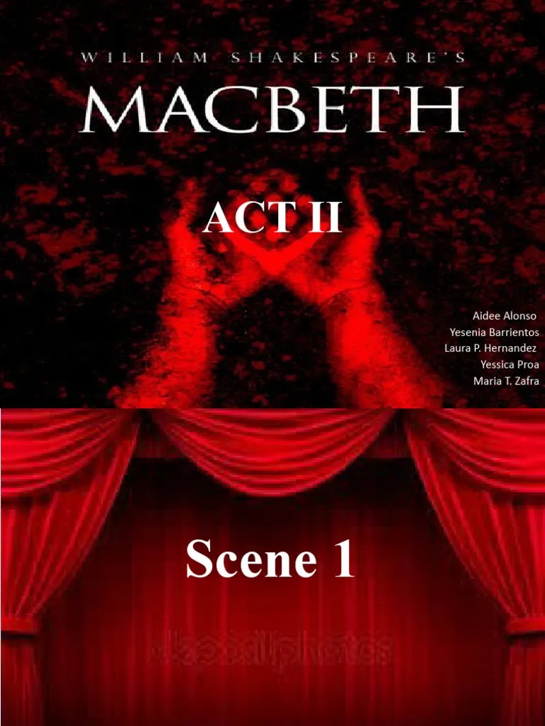 Macbeth Act 2 PDF Macbeth