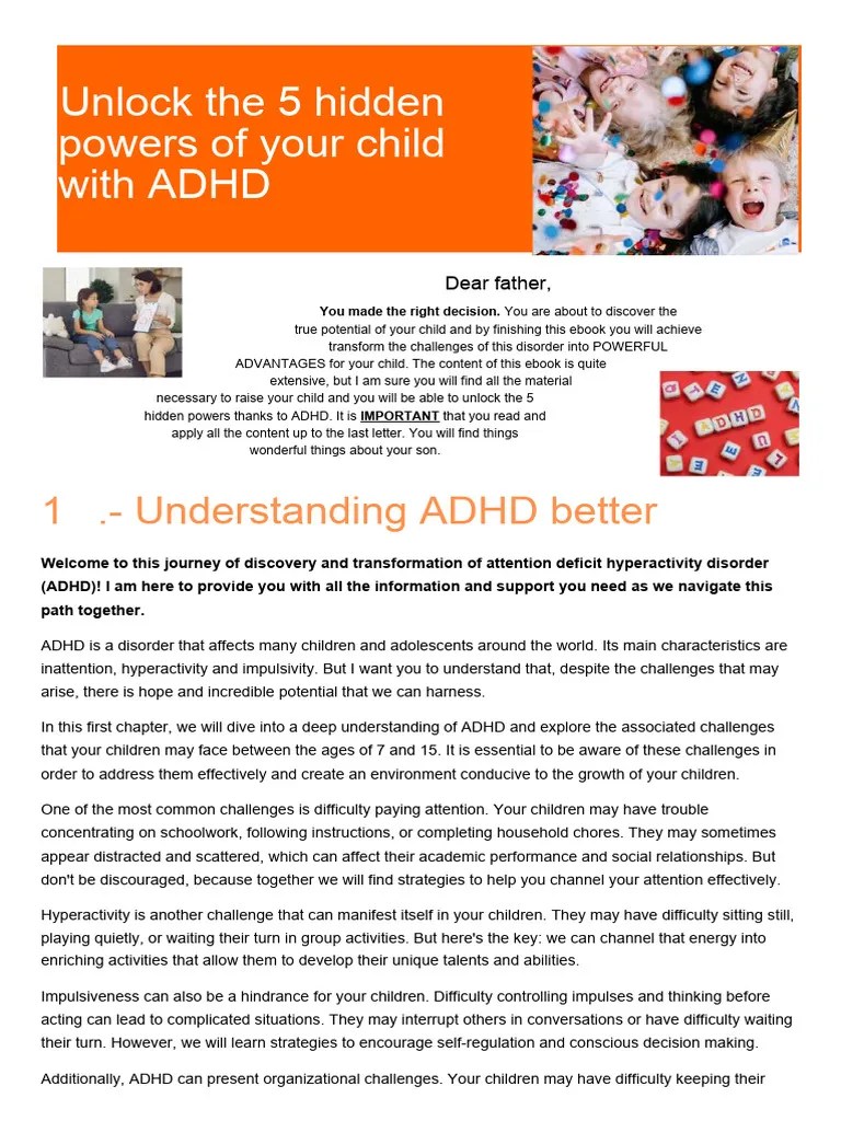 Unlocking Adhds Hidden Powers Pdf Creativity Attention Deficit