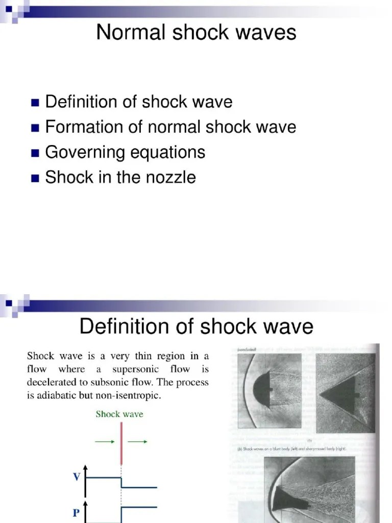 Gas Dynamics Normal Shock Waves PDF