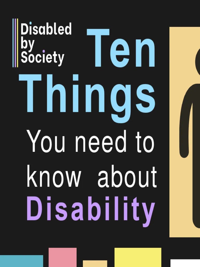Ten Things You Need To Know About Disability Pdf Disability