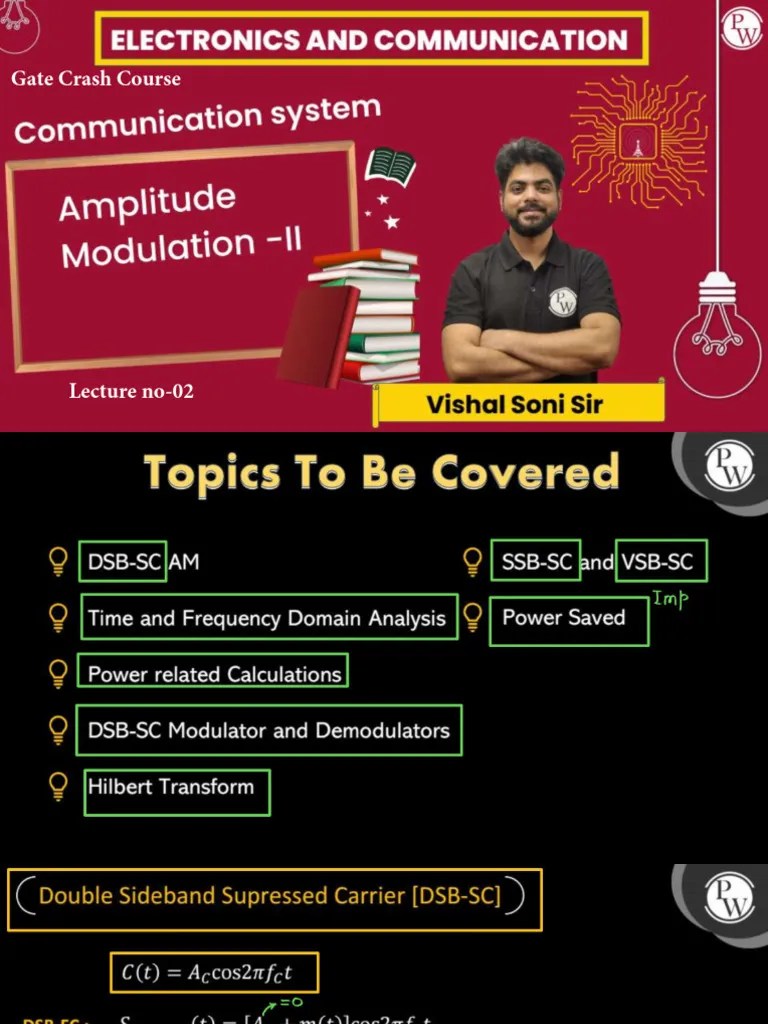 Amplitude Modulation Part2 (Lec02) _ Class Notes __ GATE Crash Course
