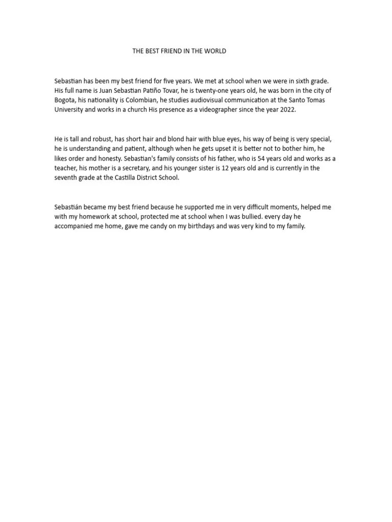 THE BEST FRIEND IN THE WORLD PDF