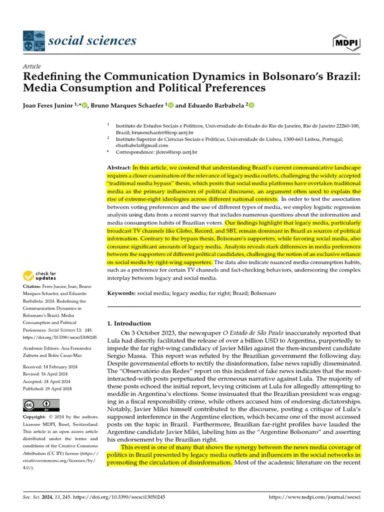 Redefining The Communication Dynamics In Bolsonaros Brazil Pdf