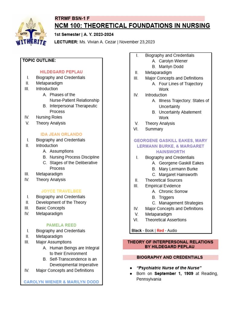 MIDDLERANGE NURSING THEORIES Download Free PDF Nursing Health Care