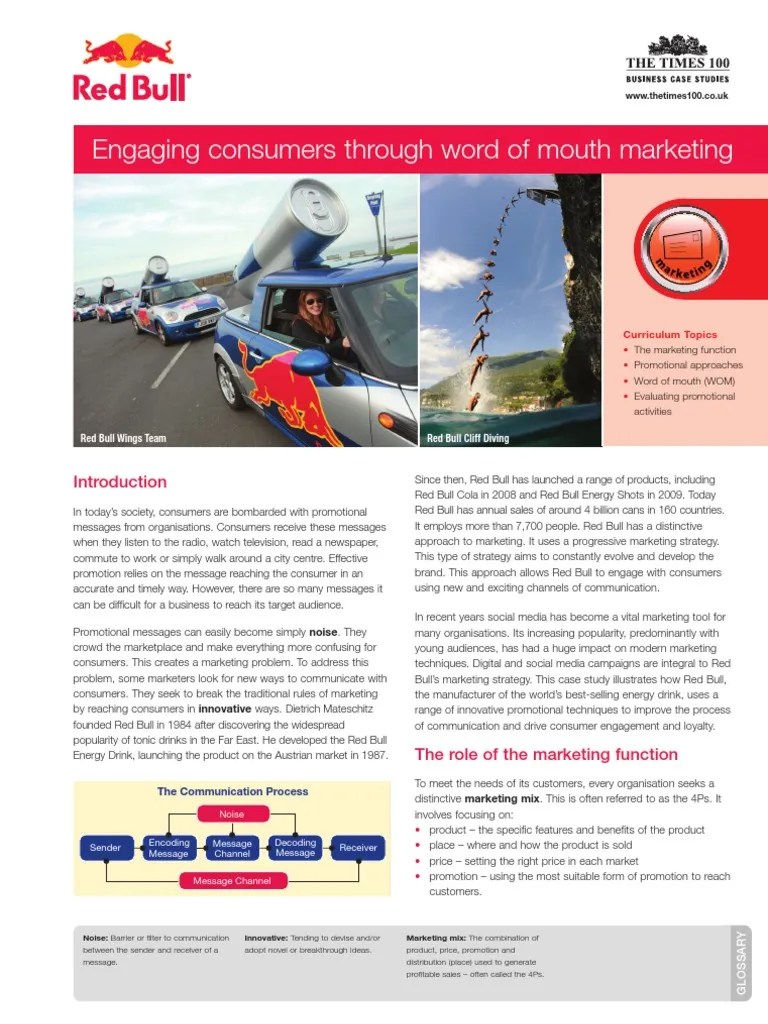 red bull business case study