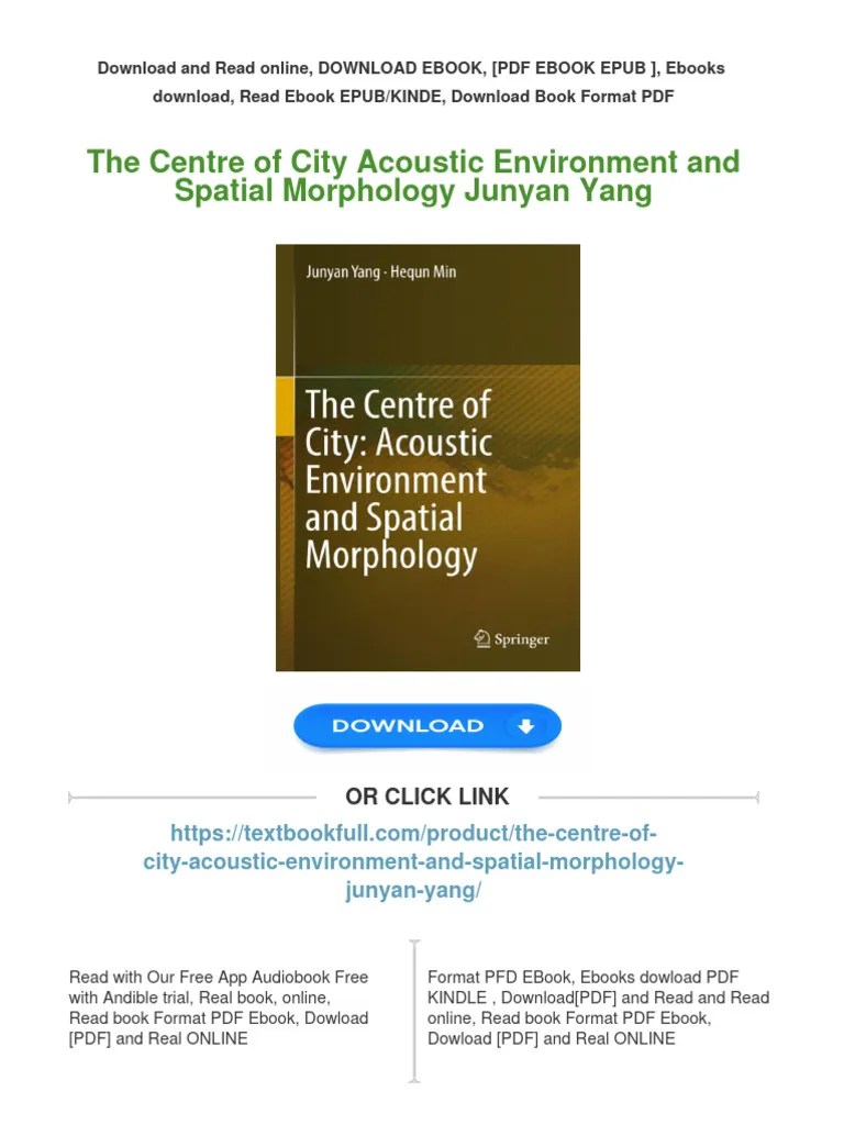 (FREE PDF Sample) The Centre of City Acoustic Environment and Spatial