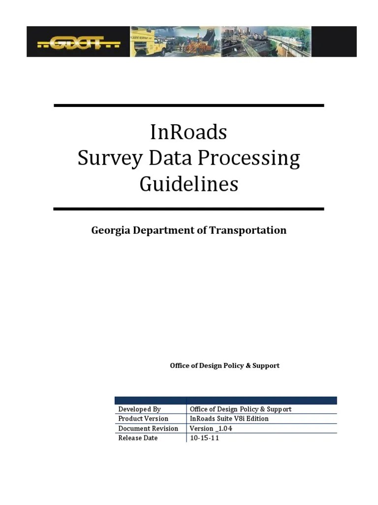 InRoads SDE Guidelines Icon Graphical User Interfaces