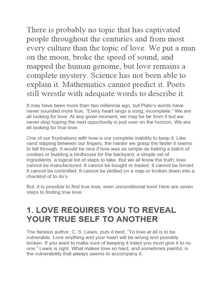 7 Steps to Finding True Love PDF Leah