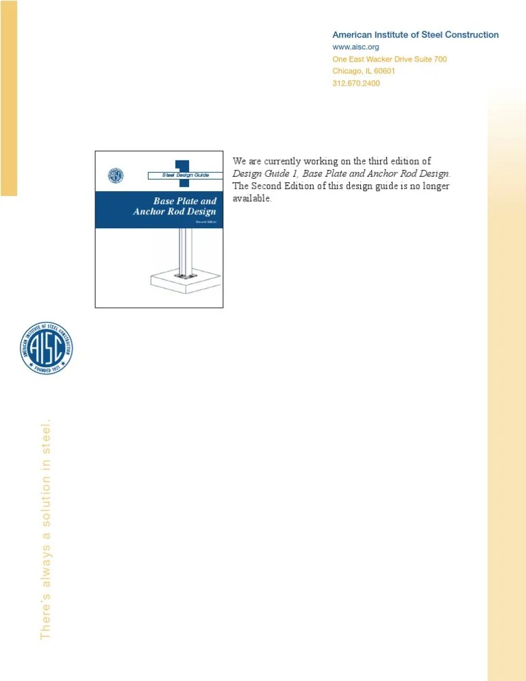 AISC Design Guide 1 Nature