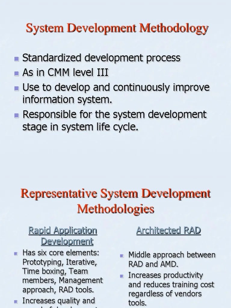 System Development Methodology PDF
