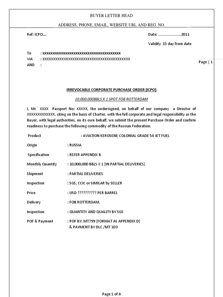 ICPO Model Email Kilogram