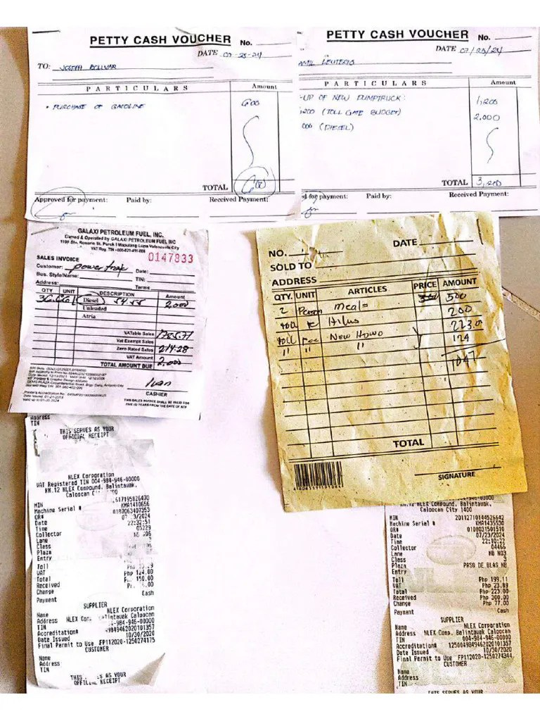 Receipts PDF