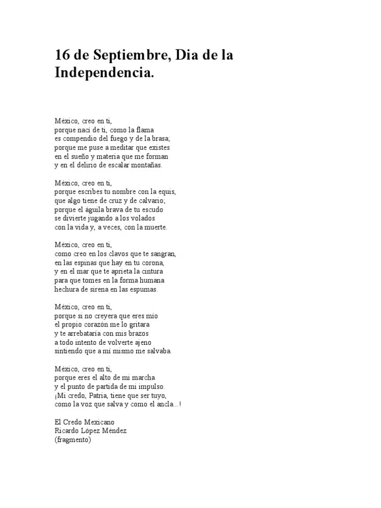 16 de Septiembre POESIA