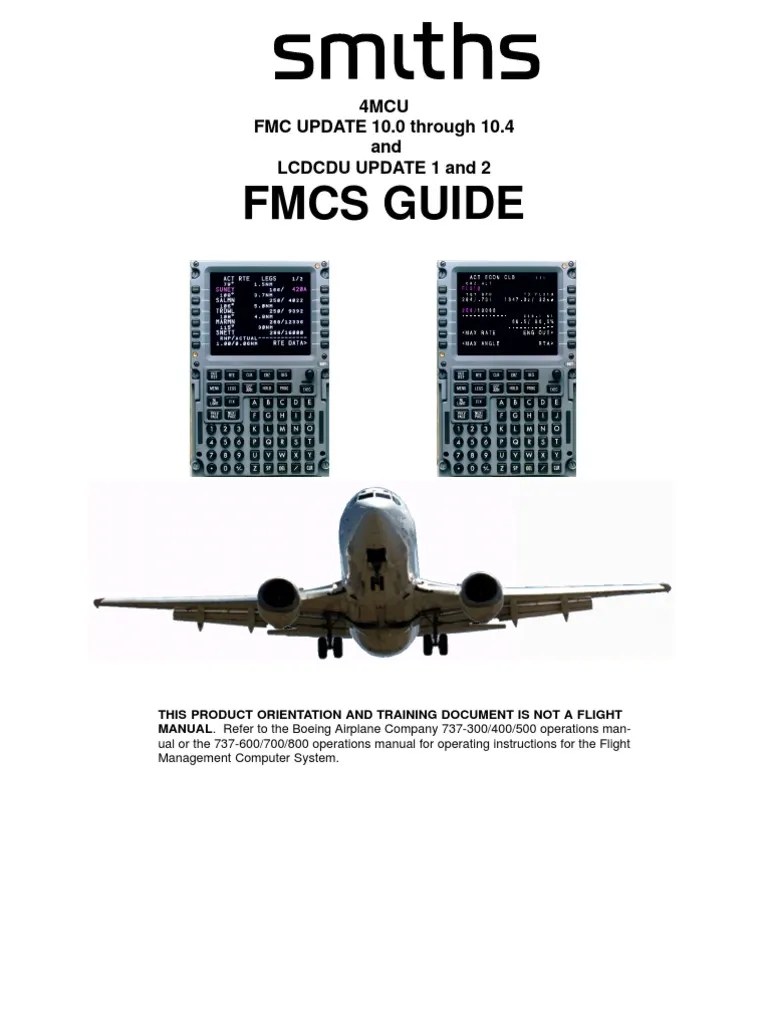 b737ng (Smiths) Fmc Guide Navigation Aviation