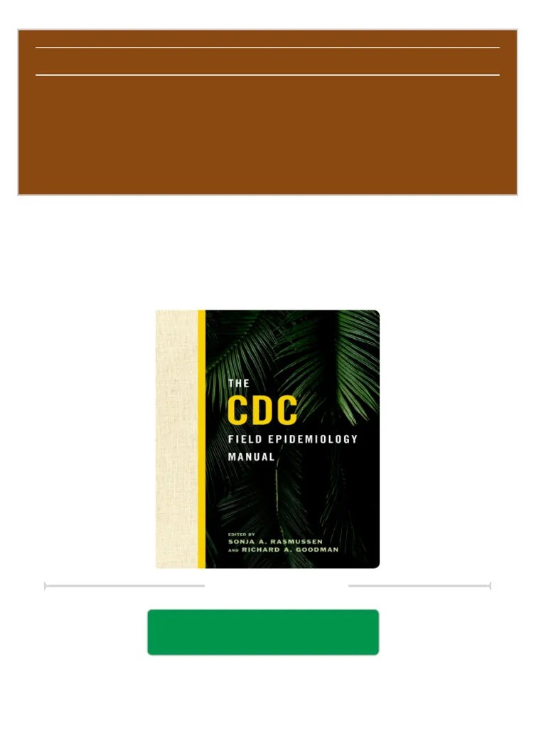 [FREE PDF sample] CDC Field Epidemiology Manual The ebooks PDF