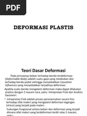 Deformasi Plastis | PDF