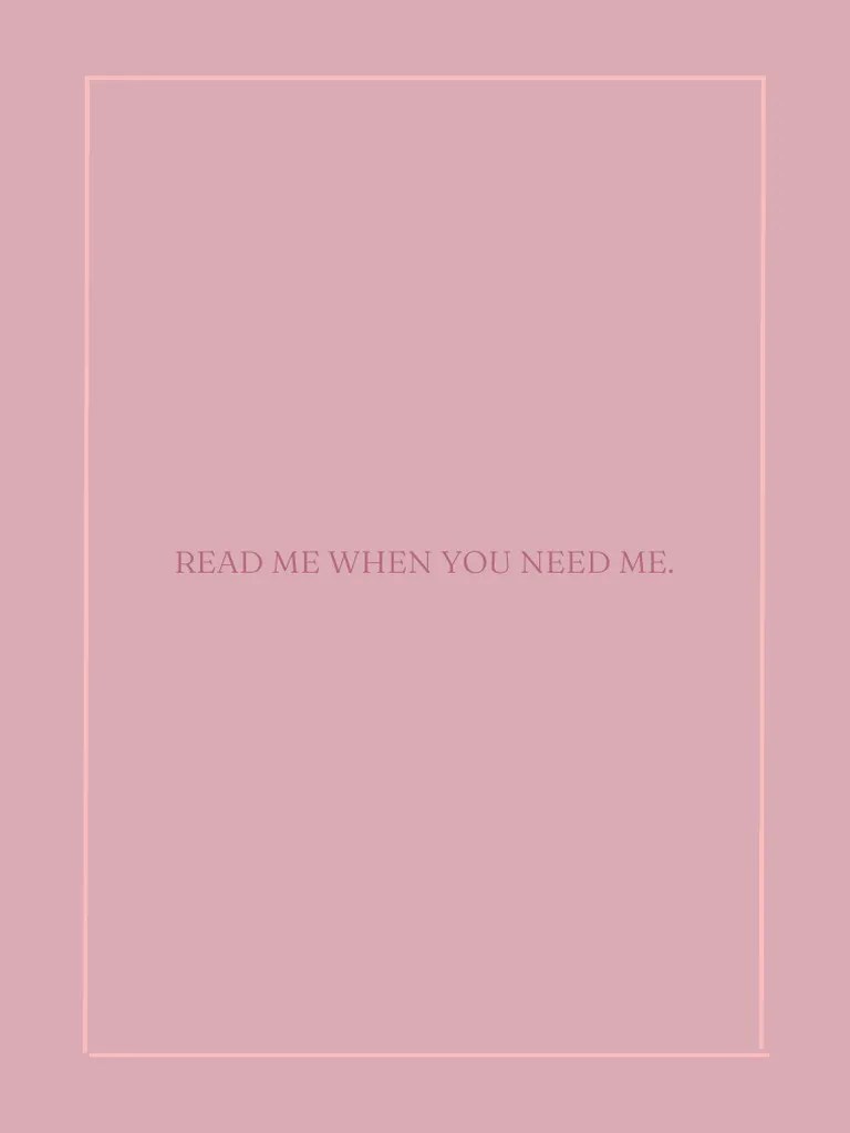 Read Me When You Need Me Pdf