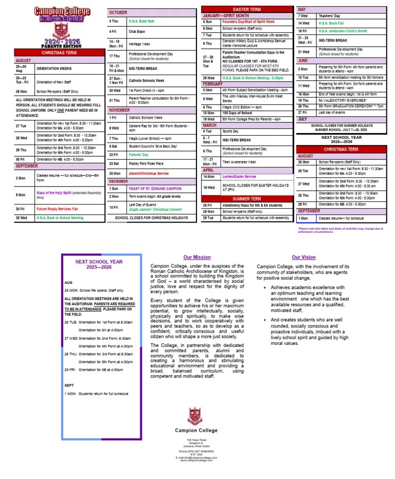 202425 Academic Calendar Parents FINAL PDF