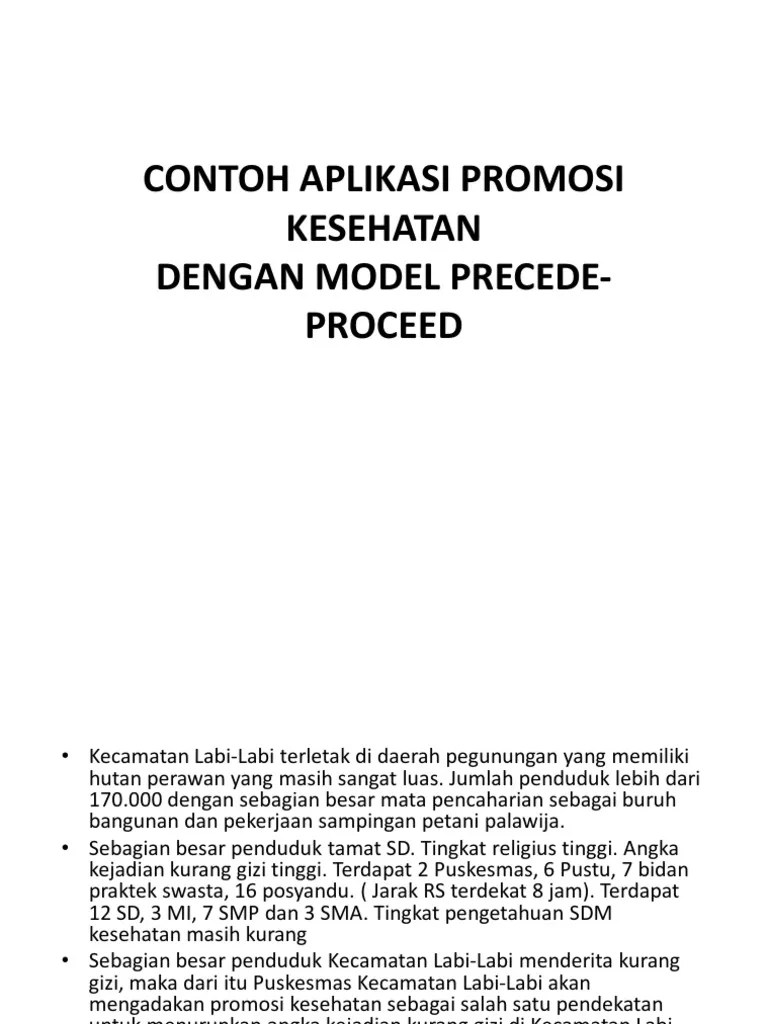 Contoh Aplikasi Promosi Kesehatan