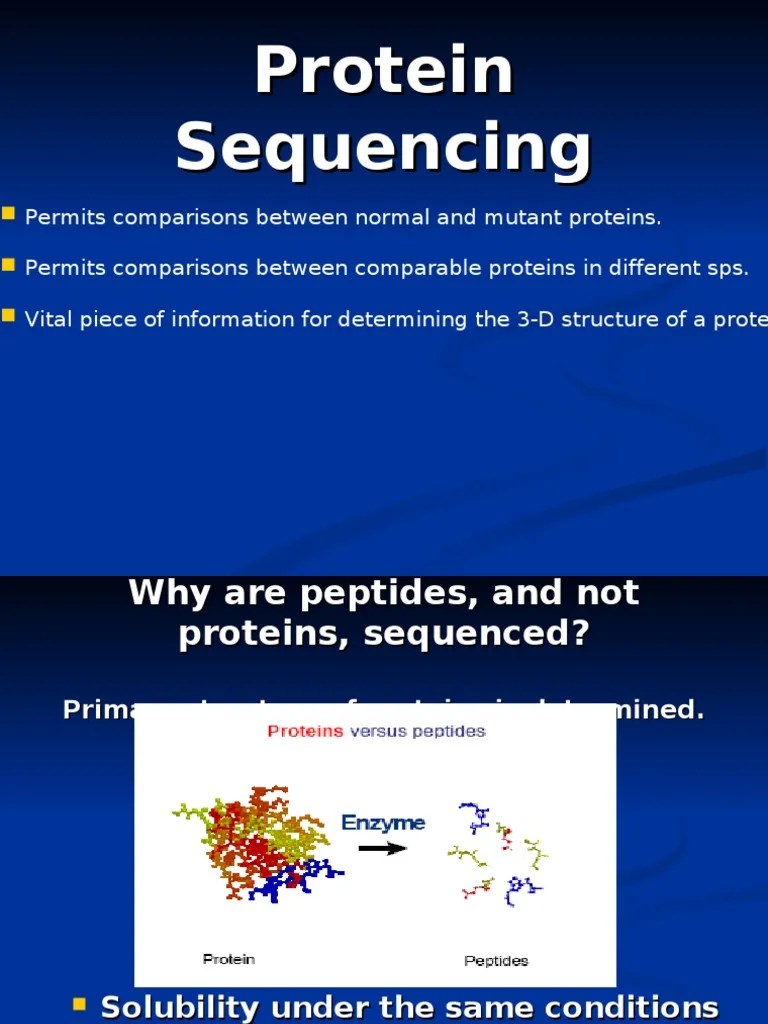 Protein Sequencing