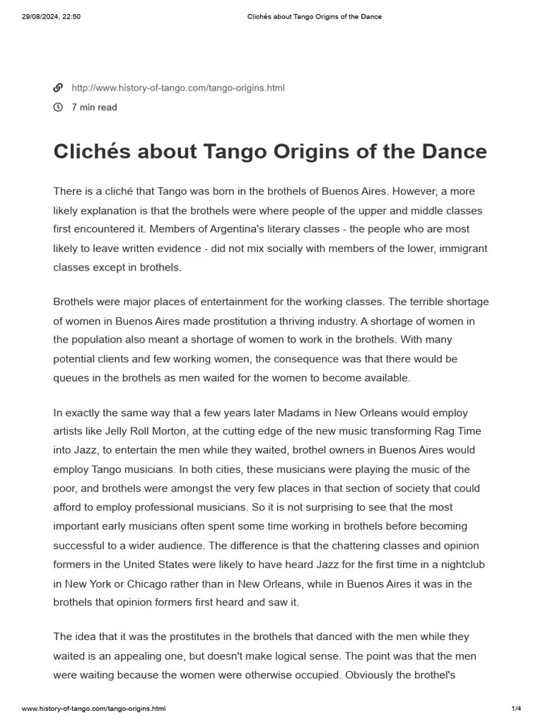 Clichés About Tango Origins of The Dance PDF(04)