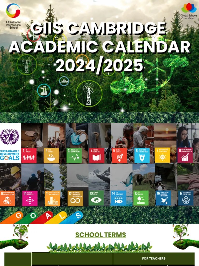 GIIS CAMBRIDGE ACADEMIC CALENDAR 20242025 PDF