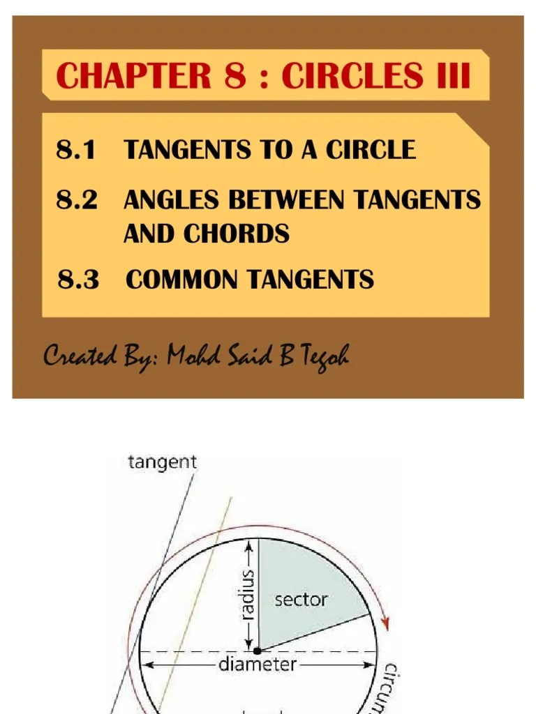 Chapter 8 Circles III