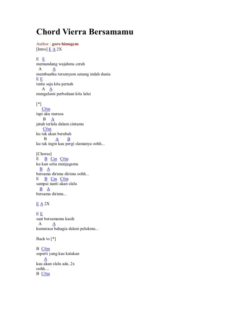 Chord Vierra Seandainya Mudah