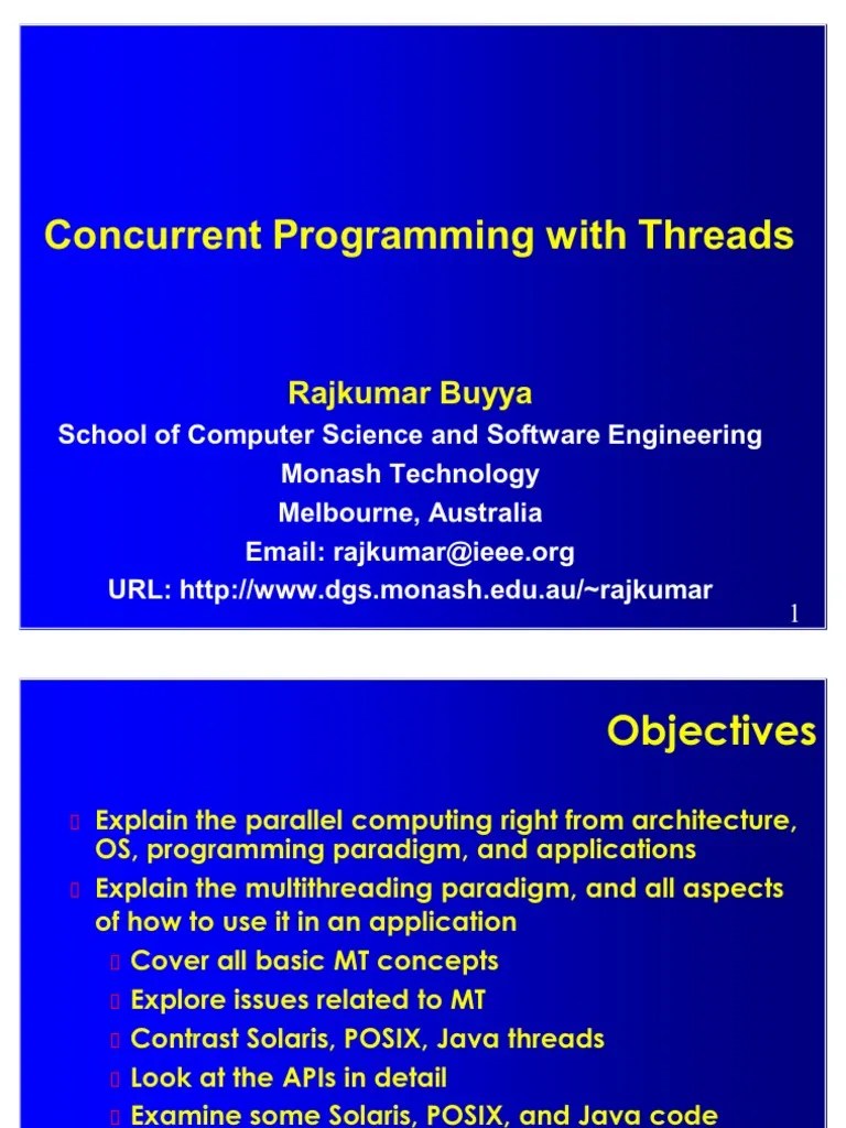 Multi Threading PDF Thread Parallel Computing