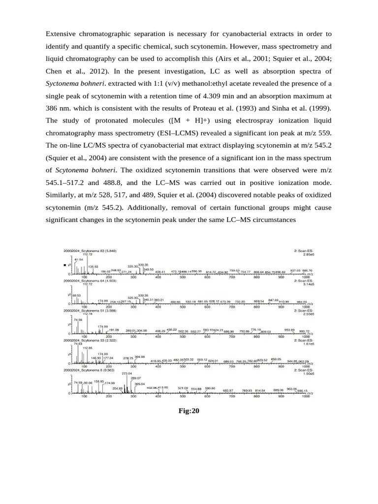 Extensive chromatographic separation is necessary for cyanobacterial