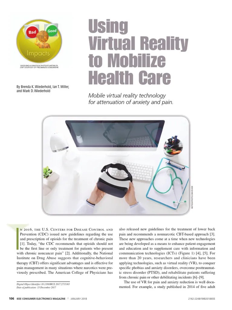 Using Virtual Reality To Mobilize Health Care Mobile Virtual Reality