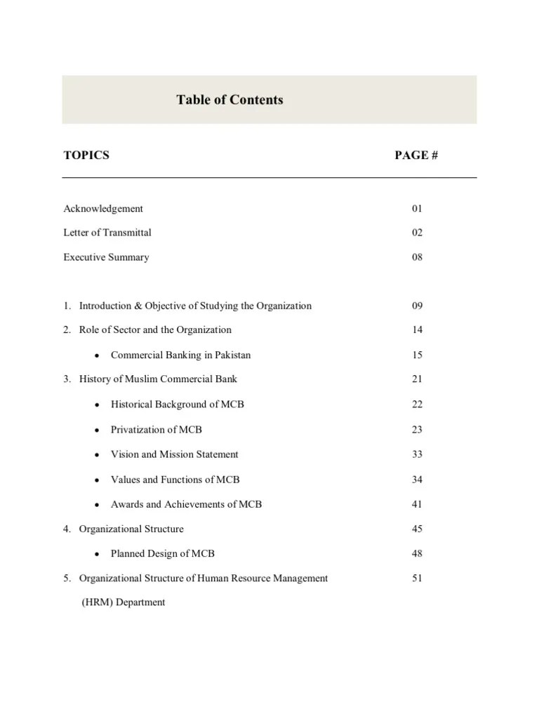 Table of Contents Human Resource Management Compensation And Benefits
