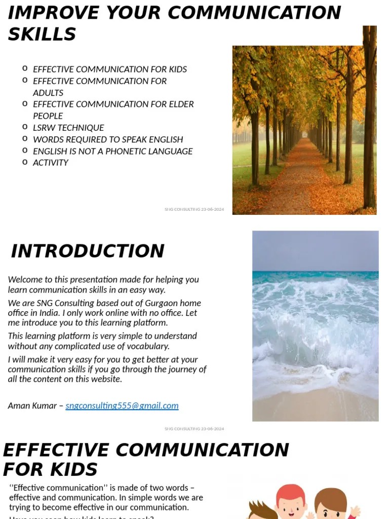 Improve Your Communications Skills Pdf