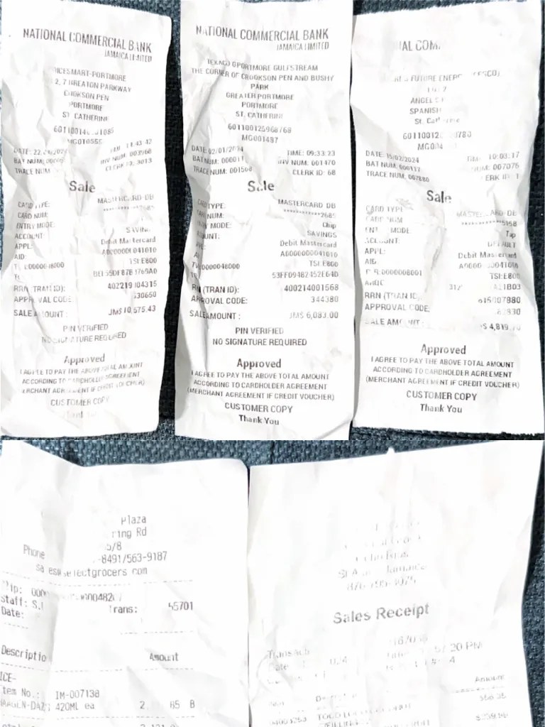 Receipts 3 PDF