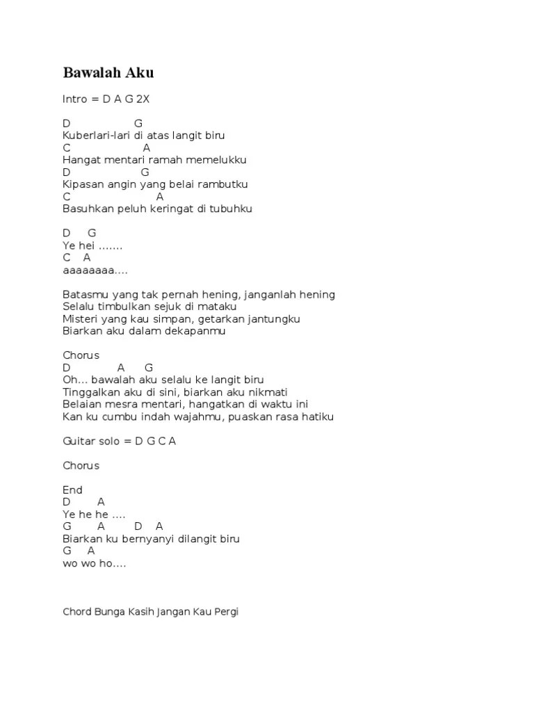 Kunci Gitar Koyo Langit Ambi Bumi Chordtela