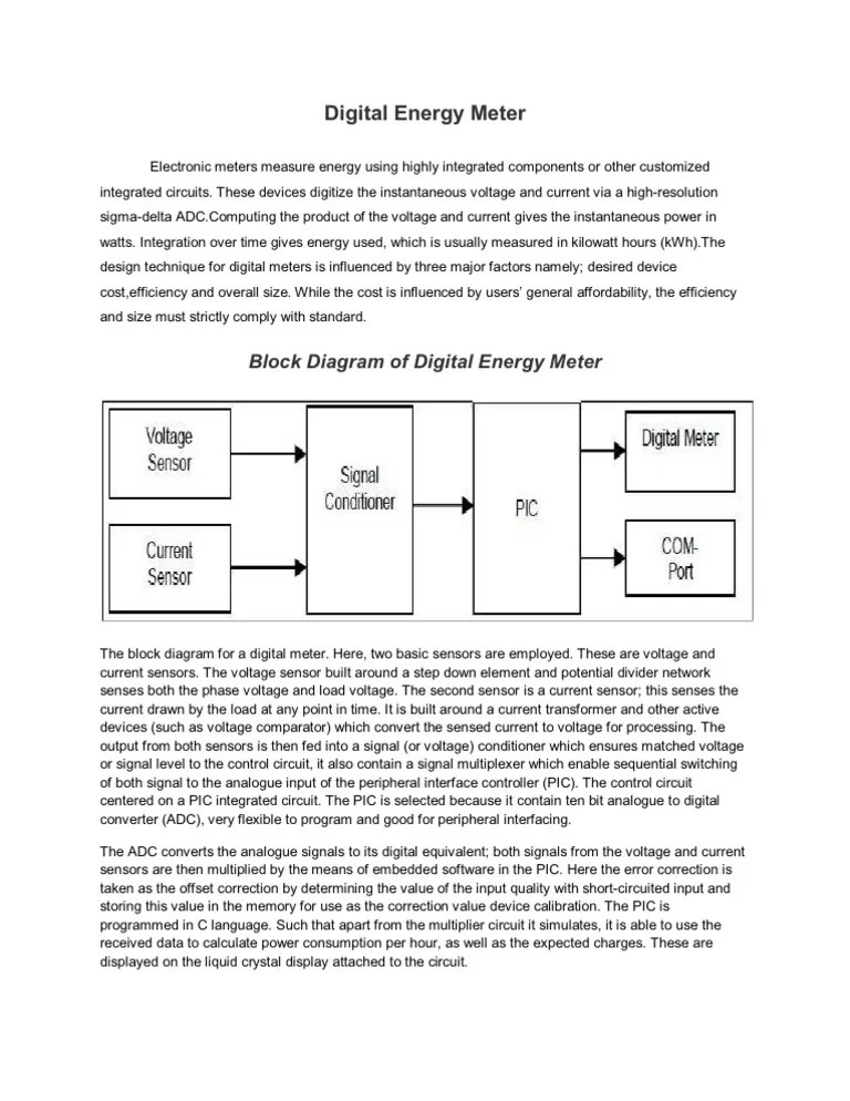 Digital Energy Meter PDF