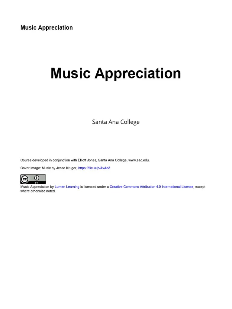 MusicAppreciation_12417 PDF Baroque Music Classical Period (Music)