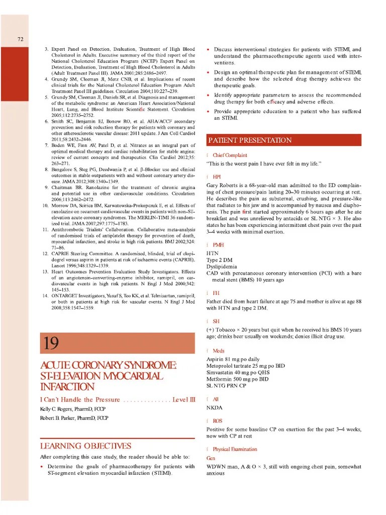 Acute Coronary Syndrome 1 PDF