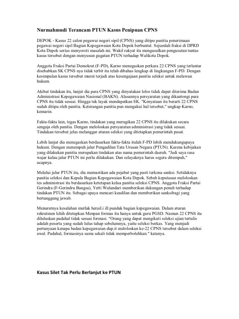 Kasus PTUN | PDF