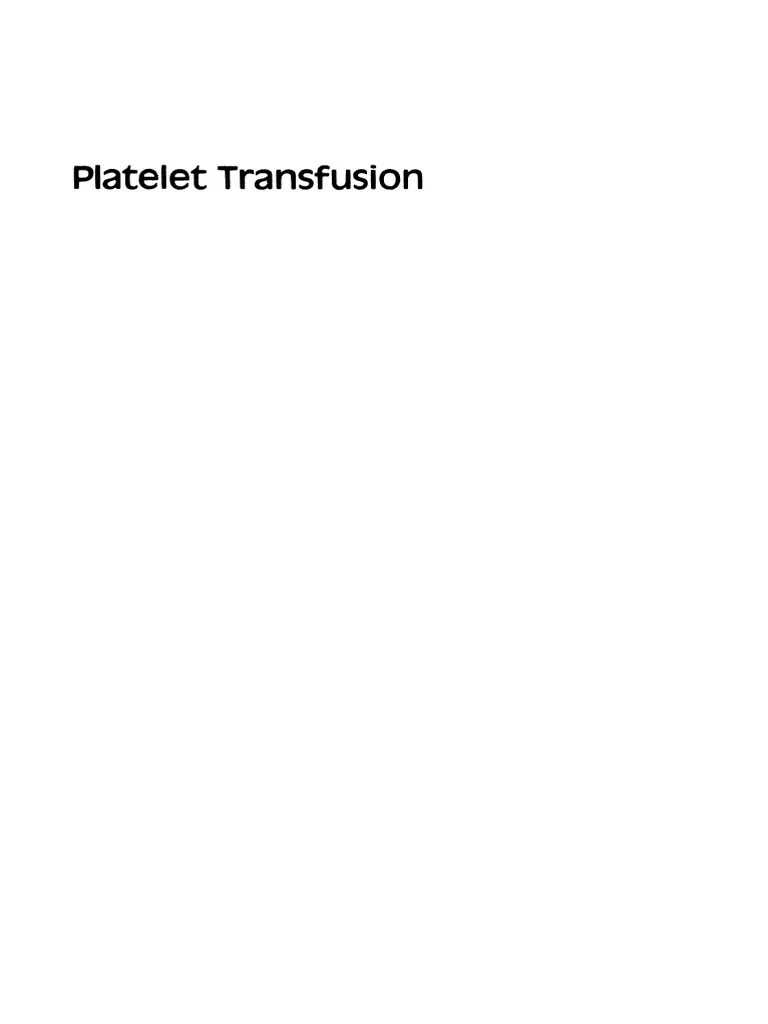 Platelet Transfusion by T. A. Lister, J. S. Malpas (auth.), T. A