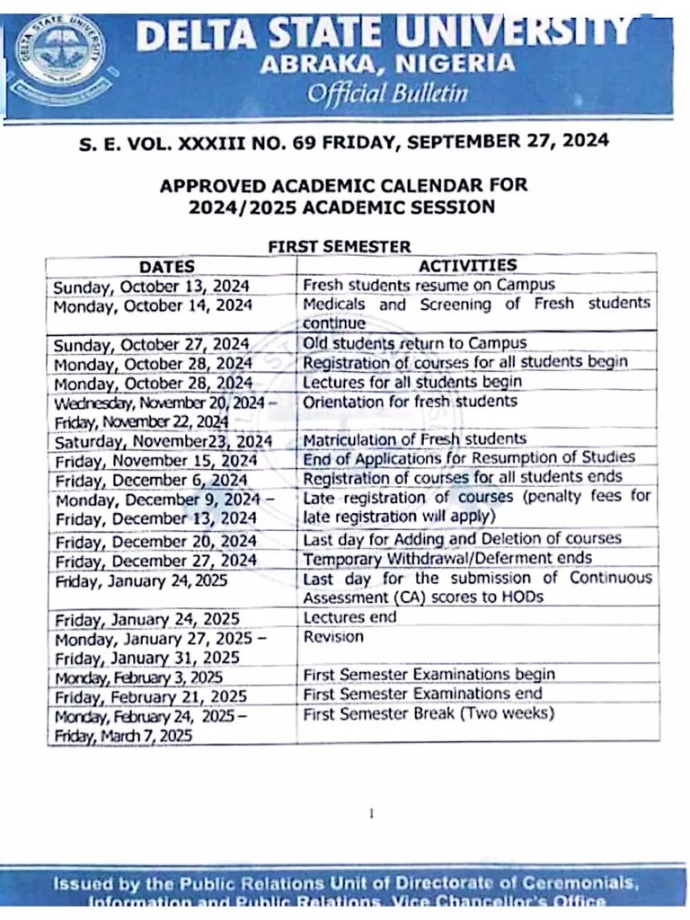 Academic Calendar PDF
