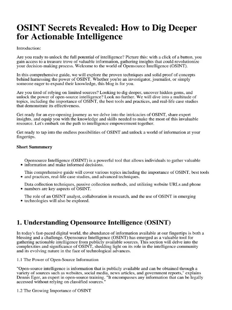 OSINT Secrets Reveal... PDF
