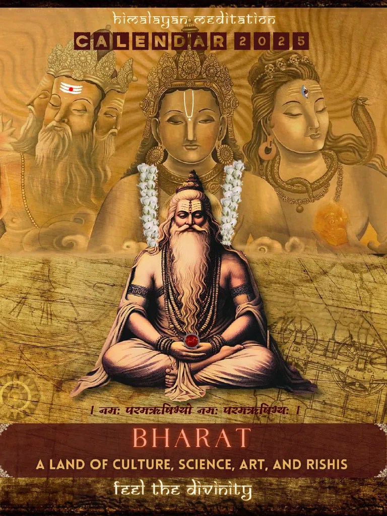 2025 Calendar Vedic Bharat Rishi Parampara PDF