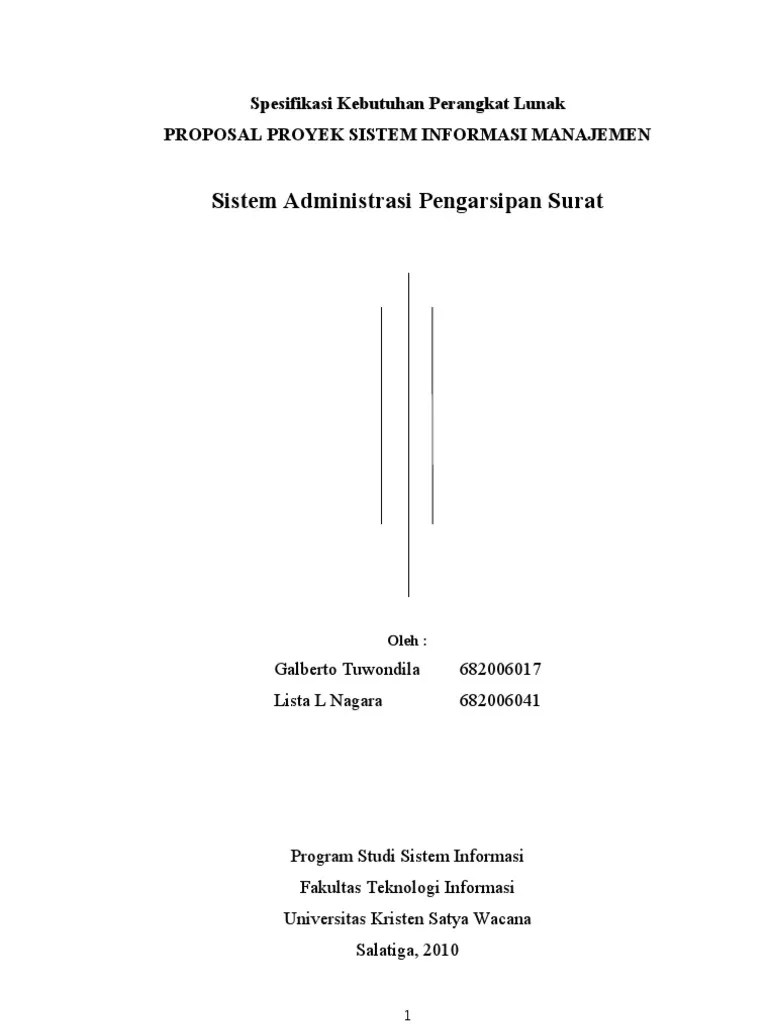 Proposal Proyek Sistem Informasi Manajemen | PDF