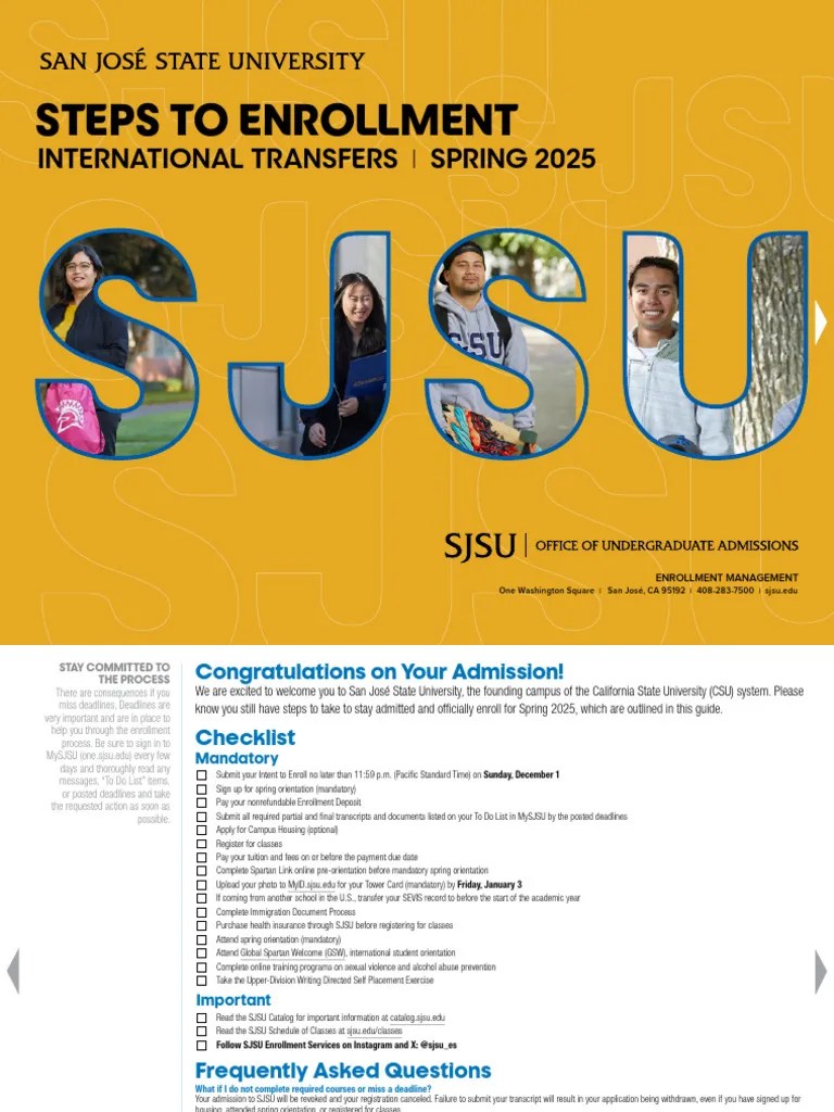 Spring2025 StepstoEnrollment IntTr PDF Travel Visa Fee